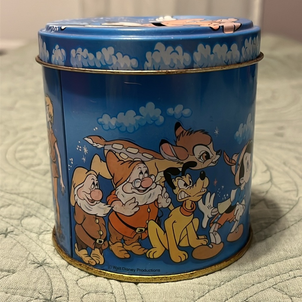 Vintage Disney Coin Tin Can Mickey Mouse Donald Duck - Picture 3 of 15